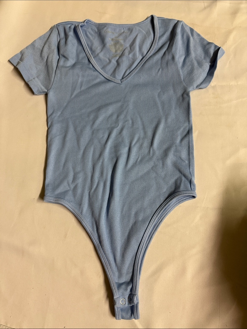 Baby blue bodysuit top